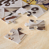 Niedliche bunt japanische Furoshiki-Umhüllung Puzzle (Seite)