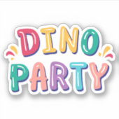 niedliche bunt-junge Geburtstagsparty Aufkleber (Vorderseite)