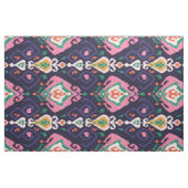 Niedliche bunt rosa-blaue Kat-Stammesmuster Stoff (Yard (91,4 cm))