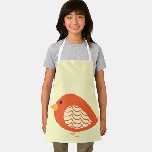 Niedliche, bunt  Vögel Schürze (Insitu)