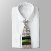 Niedliche bunte Aztec-Stammmuster Krawatte (Gebunden)