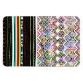 Niedliche bunte Aztec-Stammmuster Magnet (Horizontal)