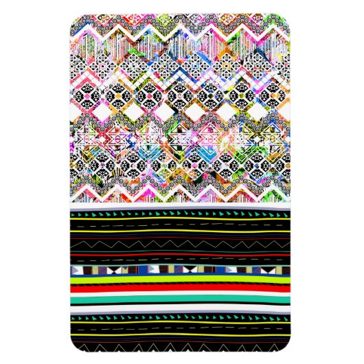 Niedliche bunte Aztec-Stammmuster Magnet (Vertikal)