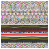 Niedliche bunte Aztec-Stammmuster Stoff (Nahaufnahme)