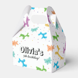 Niedliche bunte Ballontiere Geburtstagsparty Geschenkschachtel