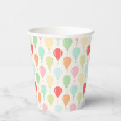 Niedliche Bunte Balloons Kindergeburtstag Party Pappbecher (Rechts)