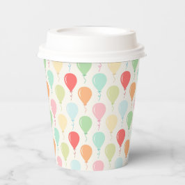 Niedliche Bunte Balloons Kindergeburtstag Party Pappbecher