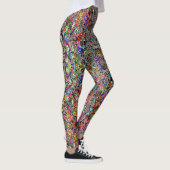 Niedliche bunte Blume Muster Leggings (Rechts)