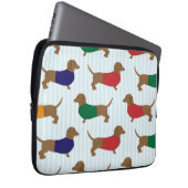 Niedliche bunte Dackel-Hunde, Laptop-Hülse 13" Laptopschutzhülle (Vorne Rechts)