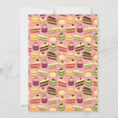 Niedliche bunte einladung (Rückseite)