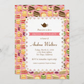 Niedliche bunte einladung (Vorne/Hinten)