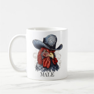 niedliche bunte, essbare Tasse für männliche Hühne