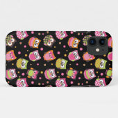 Niedliche bunte Eulen Case-Mate iPhone Hülle (Rückseite (Horizontal))