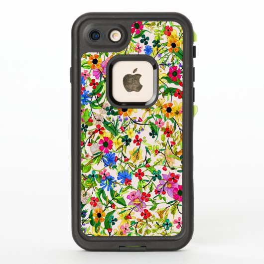 Niedliche, bunte Frühlingsblumen Blume (Rückseite)