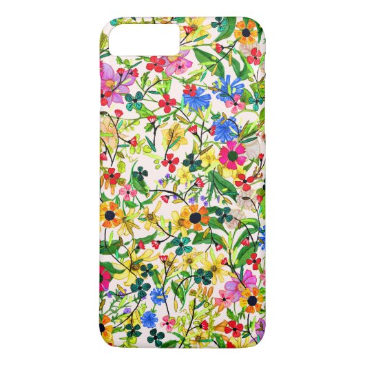 Niedliche, bunte Frühlingsblumen Blume Case-Mate iPhone Hülle (Rückseite)