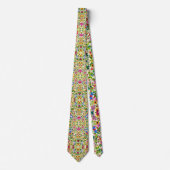 Niedliche, bunte Frühlingsblumen Blume Krawatte (Vorderseite)