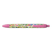 Niedliche, bunte Frühlingsblumen Blume Kugelschreiber (Rückseite)