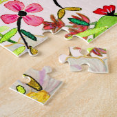 Niedliche, bunte Frühlingsblumen Blume Puzzle (Seite)