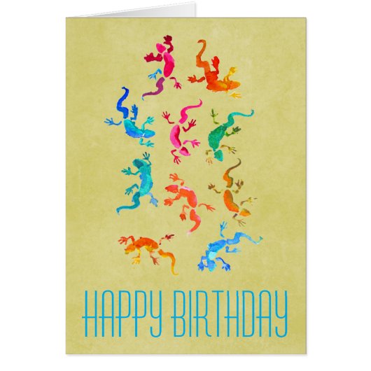 Niedliche bunte Geckoeidechsenillustration (Vorne)