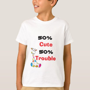 Niedliche Bunte Giraffe 50% Ärger Kunst T-Shirt