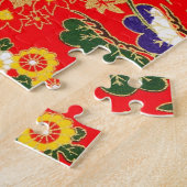 Niedliche bunte japanische Blumenmuster Case Mate  Puzzle (Seite)