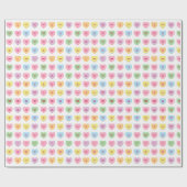 Niedliche, bunte Konversationsmuster Geschenkpapier (Flach)