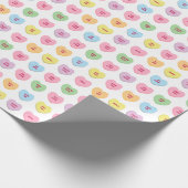 Niedliche, bunte Konversationsmuster Geschenkpapier (Ecke)