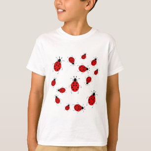 Niedliche bunte Marienkäferclipkunst T-Shirt