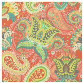 Niedliche bunte Paisley-Muster Stoff (Nahaufnahme)