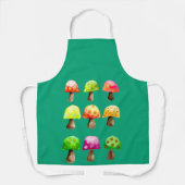 Niedliche bunte Pilze Schürze (Vorderseite)