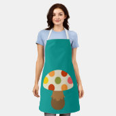 Niedliche bunte Pilze Schürze (Getragen)