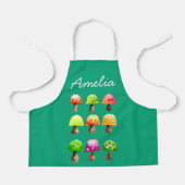 Niedliche bunte Pilze Schürze (Vorderseite)