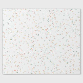 Niedliche bunte Punkte schlichter, lustiger Feiert Geschenkpapier (Flach)