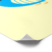 Niedliche, bunte Raubvögel Poster (Ecke)