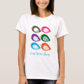 Niedliche, bunte Raubvögel T-Shirt (Vorderseite)