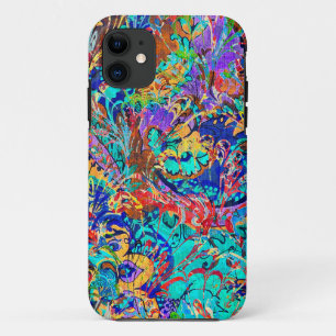 Niedliche bunte Vintage Blüte Case-Mate iPhone Hülle