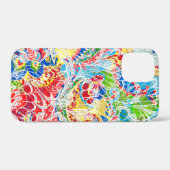 Niedliche bunte Vintage Blüte Case-Mate iPhone Hülle (Rückseite (Horizontal))