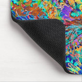 Niedliche bunte Vintage Blüte Mousepad (Ecke)