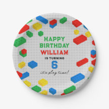 Niedliche Bunte Ziegel Gebäude Blocks Kindergeburt