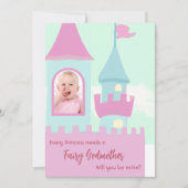 Niedliche Burg Jede Prinzessin braucht eine Märche Einladung (Vorderseite)