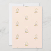 Niedliche Burgsteine Geburtstag Einladung (Rückseite)