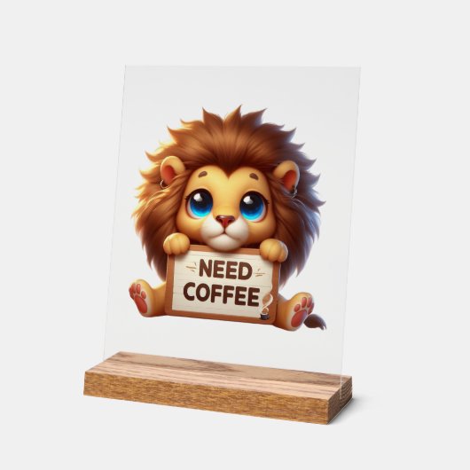 Niedliche Bürobedürfnisse Acrylschild (Winkel)