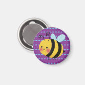 Niedliche Busy Bumble Bee Magnet (Vorderseite/Rückseite)