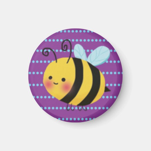 Niedliche Busy Bumble Bee Magnet (Vorne)