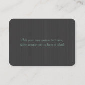 Niedliche Butike-Retro Ausstattung und Handtasche Visitenkarte (Rückseite)