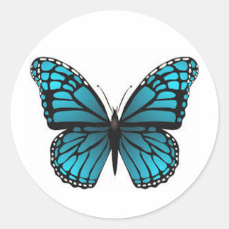 Niedliche Butterfly-Aufkleber Runder Aufkleber