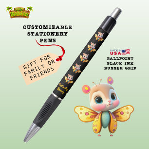 Niedliche Butterfly Beauty Girl Whimsical Animal G Kugelschreiber