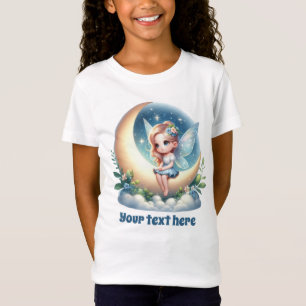 Niedliche Butterfly-Fantasie-Einhornmädchen T-Shirt
