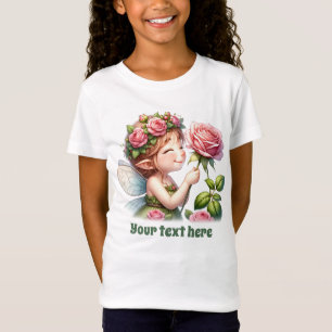 Niedliche Butterfly-Fantasie-Einhornmädchen T-Shirt