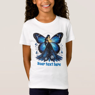 Niedliche Butterfly Fantasy Einhornmädchen anpassb T-Shirt